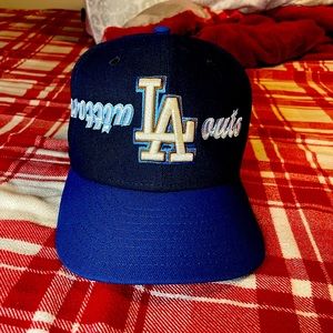 Custom Louis Vuitton LA Dodgers fitted hat size 7 1/4 can make in other sizes.
